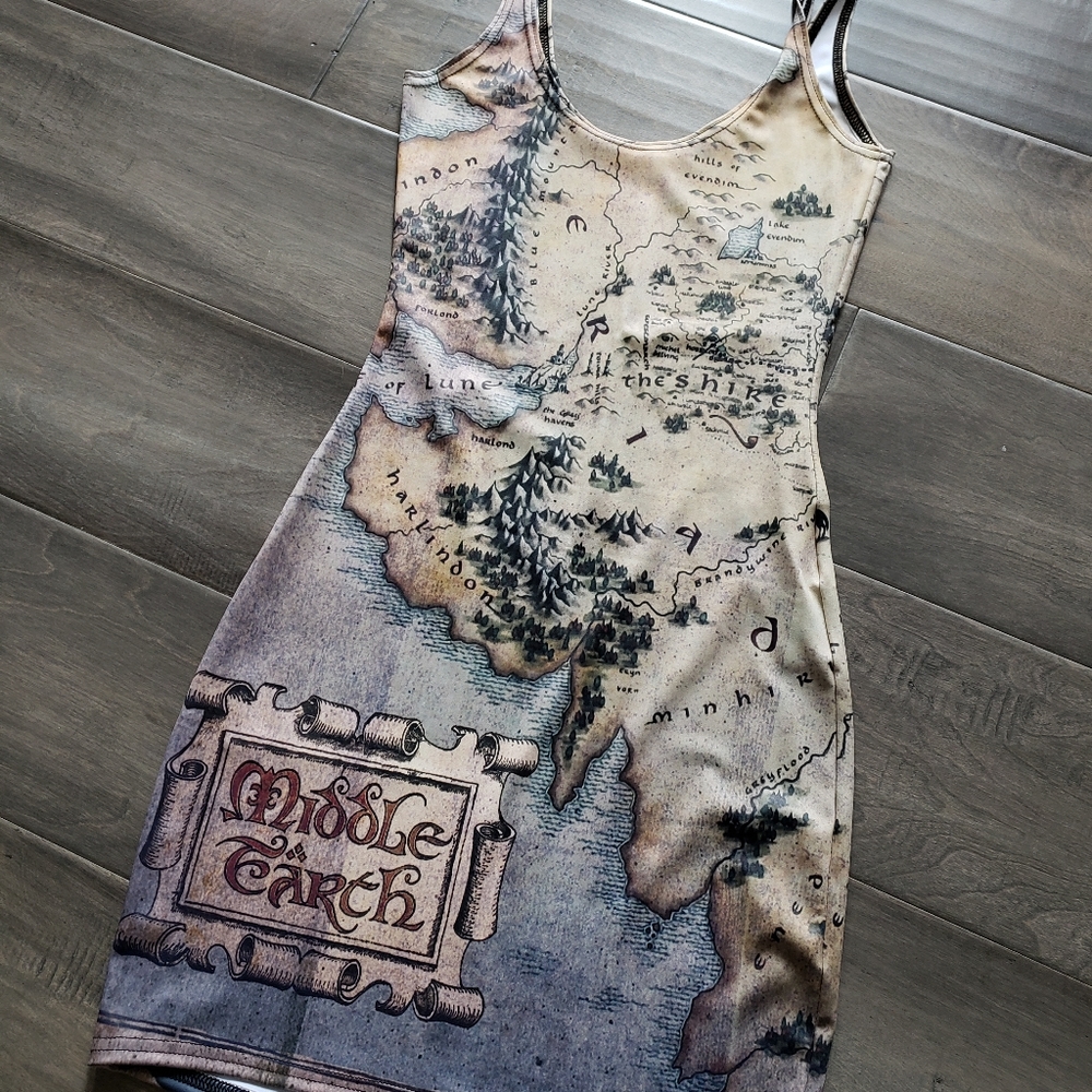 The Hobbit Map Dress